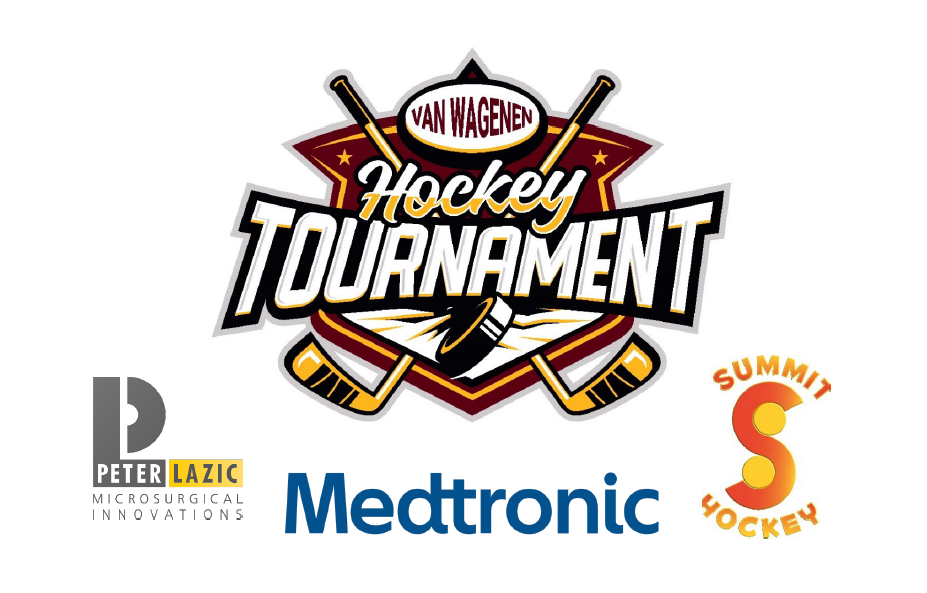 Van Wagenen Hockey Tournament and Sponsors logo